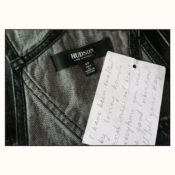 Hudson NEW Distressed Baggy Slouchy Shortall Overall S - Picture 5 of 11